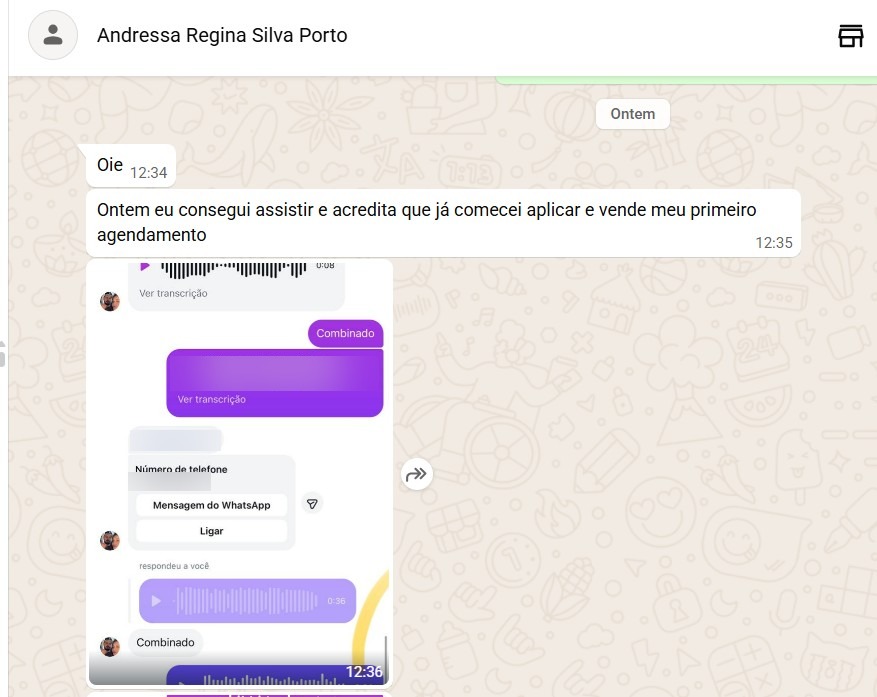 Print Dra. Andressa Regina — primeiro agendamento