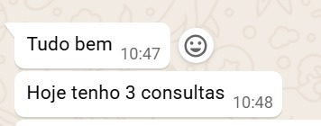 Print Dra. Deborah — 3 consultas no dia